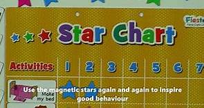 Magnetic Star Chart / Reward chart - Great Behaviour chart for children