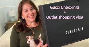 Gucci Sneaker unboxing - 3 new pairs | Gucci outlet and San Marcos Outlet shopping vlog #gucci