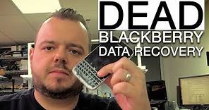 How to recover data from a Dead BlackBerry