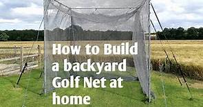 How to build a Backyard golf Net at Home, more practice =Better golf .