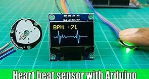 How to use the heart pulse sensor with Arduino | Heart pulse monitoring system