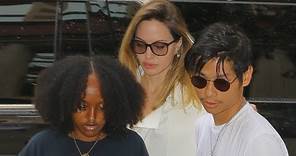 Angelina Jolie Spends Quality Time With Pax and Zahara in NYC