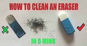 How to clean an eraser in 5 mins | quick & easy eraser clean