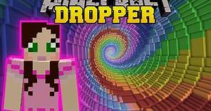 Minecraft: - RAINBOW SPIRAL!!! - THE DROPPER - Custom Map [2]