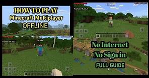 How To Play Minecraft Multiplayer Without Internet (Working on Minecraft Latest Version)