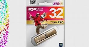Silicon Power LuxMini 720 32GB USB 2.0 Flash Drive Bronze (SP032GBUF2720V1Z)
