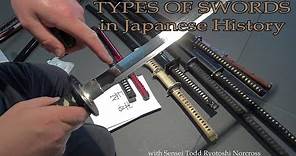 Martial Arts History - Types of Japanese Swords and Purposes