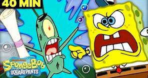 Every Plankton Fail Ever! | 40 Minute Compilation | SpongeBob