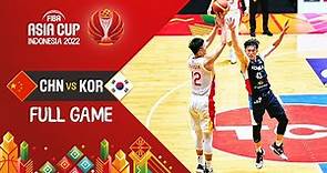 China 🇨🇳 - Korea 🇰🇷 | Basketball Full Game - #FIBAASIACUP 2022