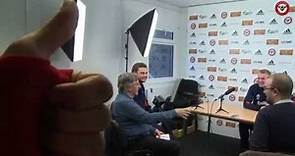 Nico Yennaris invades the Pre-Cardiff City press conference