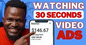 Earn $1 Every 30 Seconds Watching Video Ads Online | Make Money Online