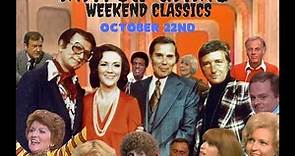 Match Game Saturday Night Classics: (Tribute to Ron Masak) - October 22nd, 2022