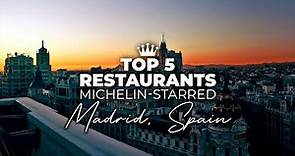 Top 5 Best Michelin Star Restaurants In Madrid | Best Restaurants In Madrid