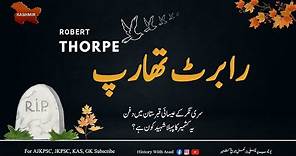 Who was the Robert thorpe? | history of Jammu and Kashmir?
