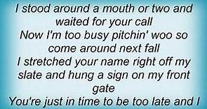 Hank Williams - I Won't Be Home No More Lyrics