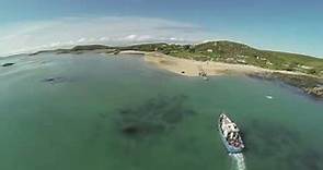 The beautiful island of Bryher, Isles of Scilly.