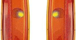RAREELECTRICAL NEW PAIR SIDE MARKER LIGHTS COMPATIBLE WITH GMC SAVANA 2500 3500 96-02 5977276 GM2551152 5977275 GM2550152