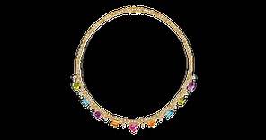 Yellow gold Allegra Necklace Multicolor with 5.98 ct Color Gemstones | Bulgari Official Store