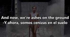 Miley Cyrus -Wrecking Ball -Español & English Lyrics