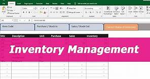 Inventory Management using Excel for free | NETVN