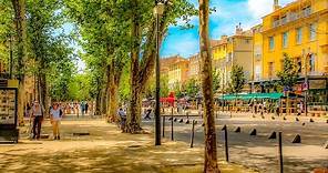 A Walk Down Cours Mirabeau, Aix-En-Provence, France