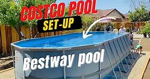 Bestway Pool Step by Step Setup | Costco Pool 22x12 Platinum Power Steel Series