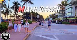 Walking Tour - Miami Beach - South Beach - 4K HDR 60Fps