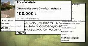 Se anuncia en Idealista un chalet con "okupa" en Moralzarzal, Madrid, por 199.000 euros