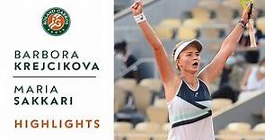 Barbora Krejcikova vs Maria Sakkari - Semifinals Highlights I Roland-Garros 2021