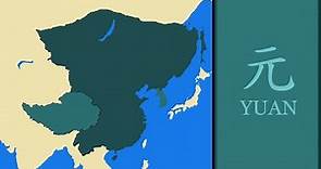 History of Yuan Dynasty (China) : Every Year (Map in Chinese Version)