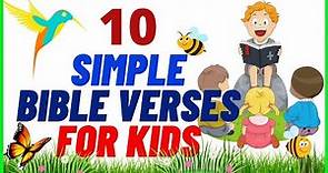 SIMPLE BIBLE VERSES FOR KIDS / SUNDAY WITH GOD / EASY TO MEMORIZE