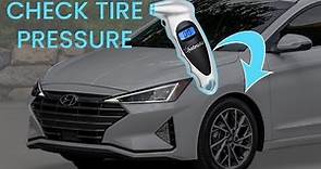 How to Check Tire Pressure - Hyundai Elantra (2019-2020)