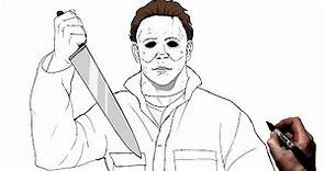 How To Draw Michael Myers | Step By Step | Halloween