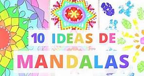 🌈Cómo hacer MANDALAS ► 10 IDEAS para hacer MANDALAS #2