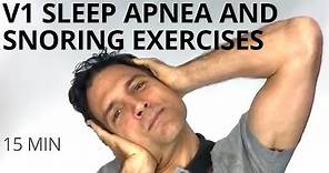 V1 of 3 Exercises for Sleep Apnea, Snoring, Sinus Pressure. Addressing the nose, throat & tongue