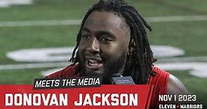 Donovan Jackson discusses Ohio State's running game improving against Wisconsin