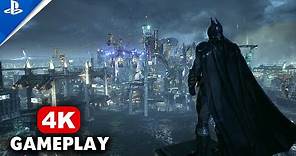 Batman Arkham Knight PS5 Free Roam Across Gotham City Gameplay (4K)