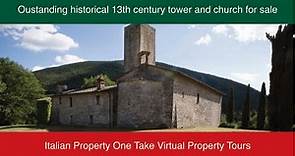 Santa Giuliana. Amazing Italian Property Virtual Tour 12th century tower and church.
