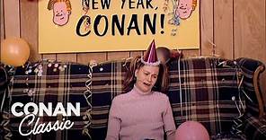 Andy's Little Sister Invited Conan To Her New Year's Party | Late Night with Conan O’Brien