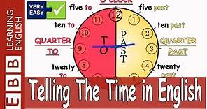 (Very Easy) Telling The Time in English + Click To Learn