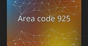 Area code 925