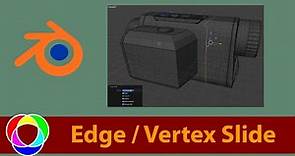 Edge Slide Vertex Slide Tool Explained - Blender Modeling Tutorial for Beginners