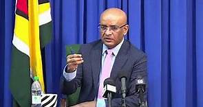 Press Conference by Vice President Dr. Bharrat Jagdeo. February 08, 2024