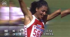 Florence Griffith Joyner Sprints To Gold In Seoul | Gold Medal Moments Presented By HERSHEY'S