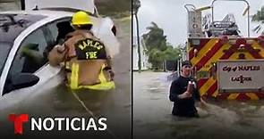 Imágenes de bomberos rescatando se convierten en símbolo | Noticias Telemundo