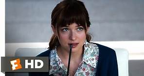 Fifty Shades of Grey (1/10) Movie CLIP - A Little Curious (2015) HD