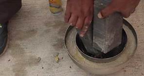 How to make a concrete dog bowl