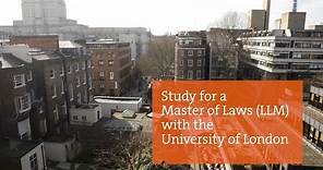 Studying for an LLM by distance learning