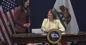 Acting Gov. Toni Atkins makes history in California as first LGBTQ+ member to sign a bill into law