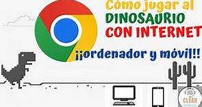 Cómo jugar al dinosaurio de Google CON internet | Tutorial